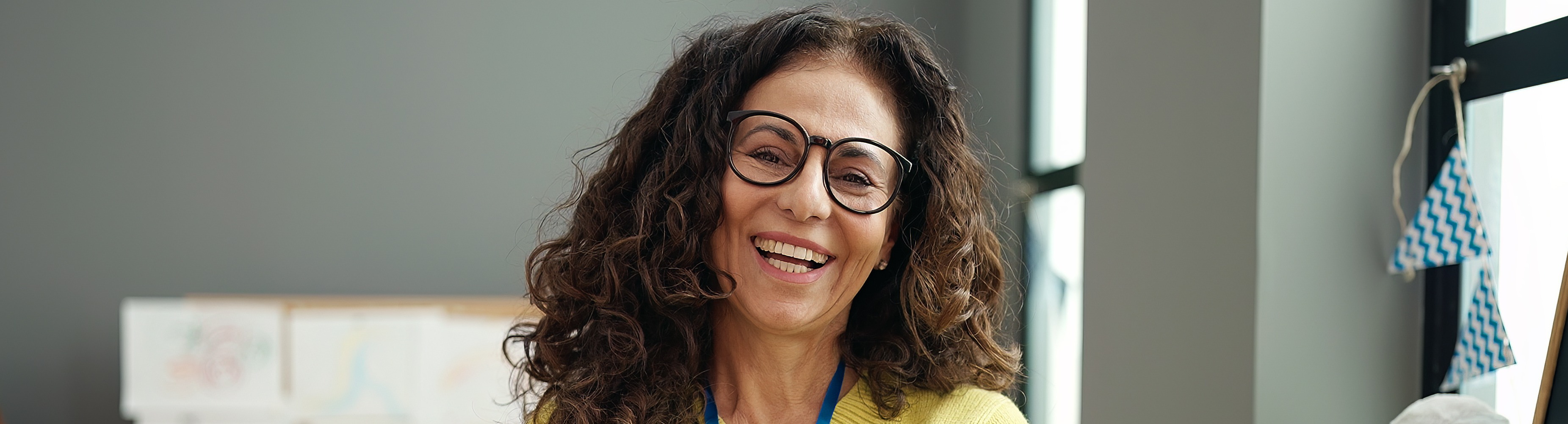 woman smiling
