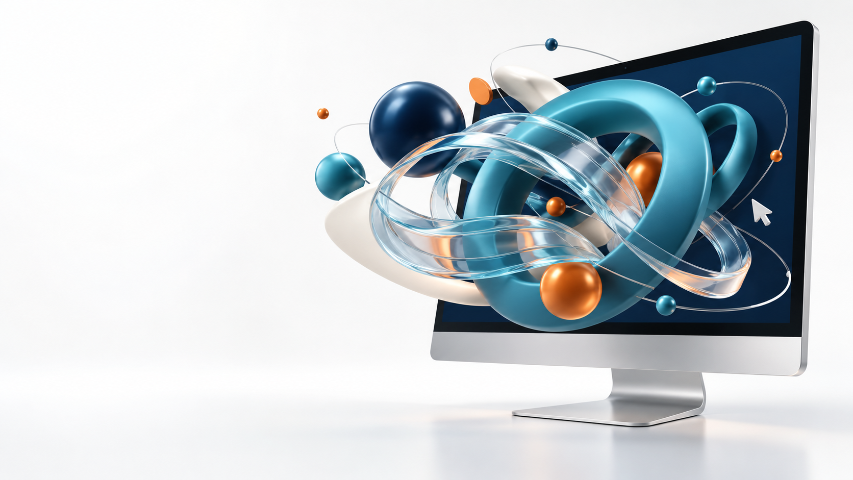 graphics popping out of a computer