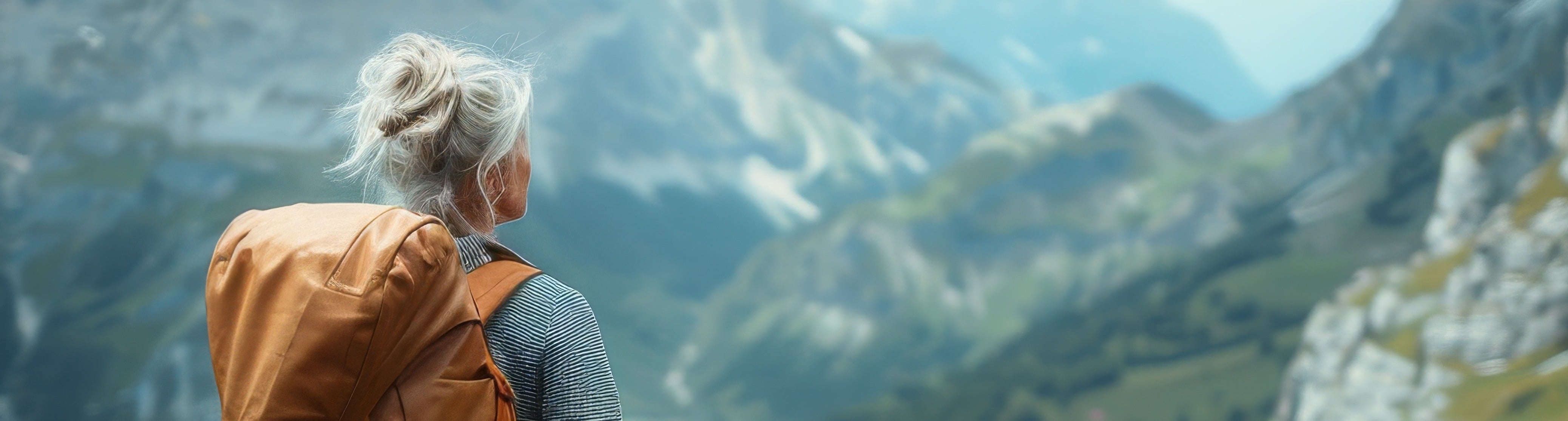 Woman exploring