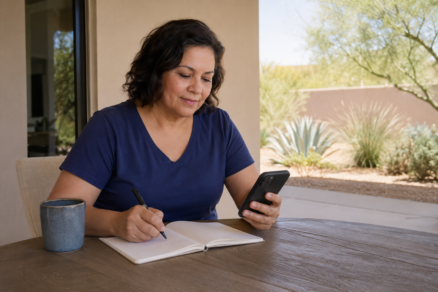 woman diabetes diary
